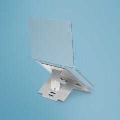 "R-Go Tools Riser Laptop Stand - Elevate Your Work Experience with Ergonomic Design & Versatile Height Adjustment (RGORISTSIT)"